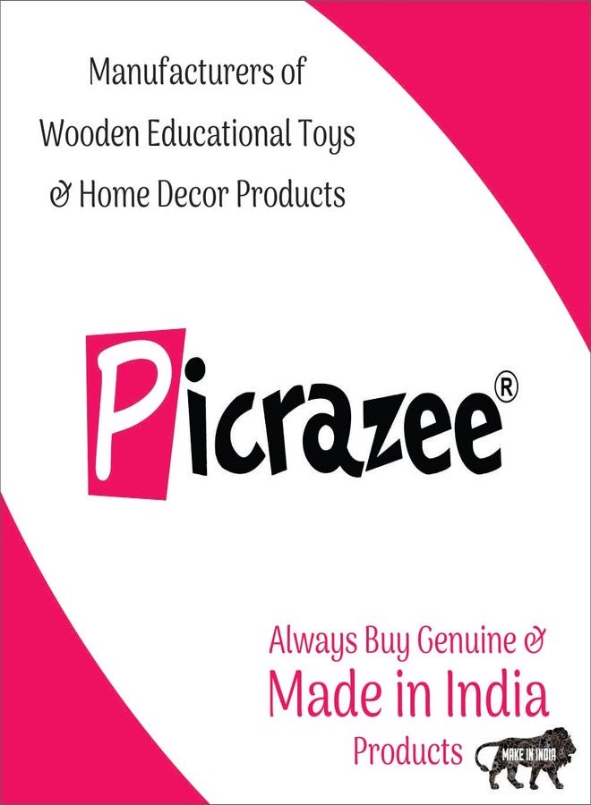 PICRAZEE لوحة تتبع خشبية تعليمية للأطفال من بيكرازي | ألواح لتعليم الكتابة اليدوية للأطفال (الأحرف الكبيرة) - Image 4